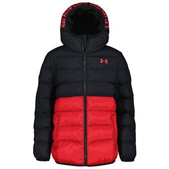 Boys 8-20 Under Armour Hooded Colorblock Puffer Jacket