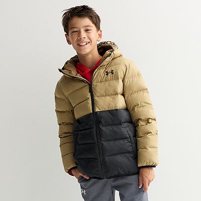 Boys 8-20 Under Armour Hooded Colorblock Puffer Jacket