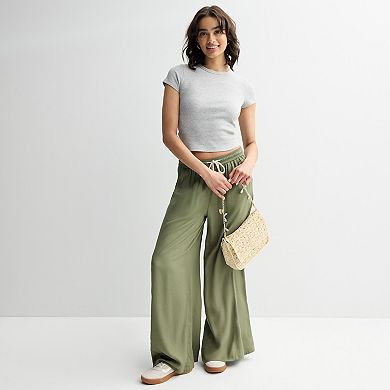 Juniors' SO® High-Rise Baggy Wide Leg Pants