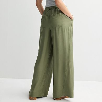 Juniors' SO® High-Rise Baggy Wide Leg Pants