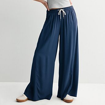 Juniors' SO® High Rise Baggy Wide Leg Pants