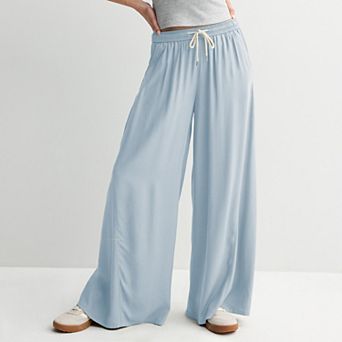 Juniors' SO® High Rise Baggy Wide Leg Pants