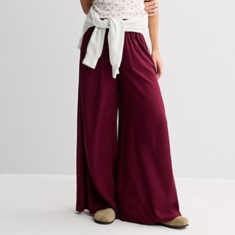 Juniors' SO® High Rise Baggy Wide Leg Pants