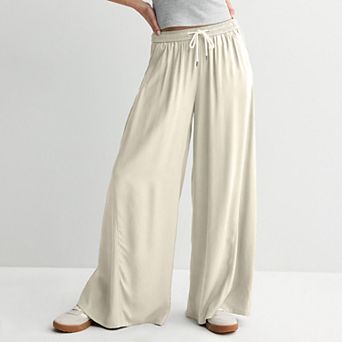 Juniors' SO® High Rise Baggy Wide Leg Pants