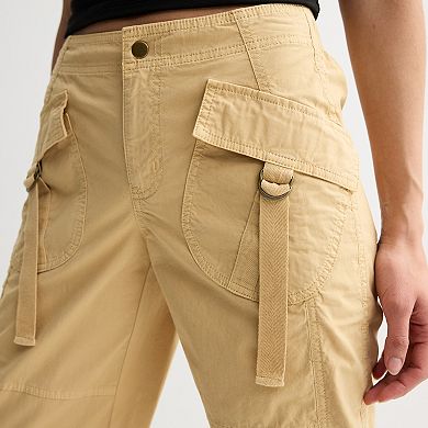 Juniors' SO® Low Rise Wide Leg Cargo Joggers