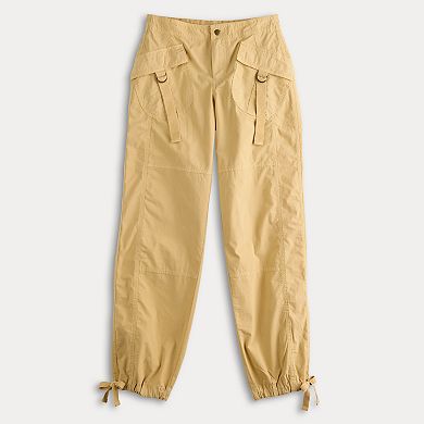 Juniors' SO® Low Rise Wide Leg Cargo Joggers