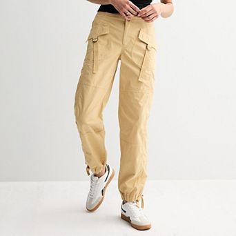 Juniors' SO® Low Rise Cargo Jogger Utility Pants