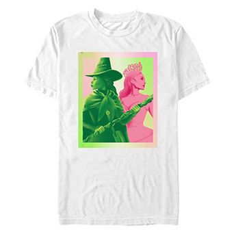Men's Wicked Elphaba And Glinda Profile Portrait Graphic Tee