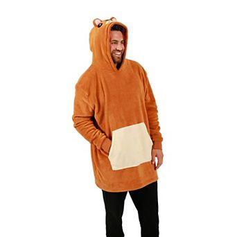 Men's Bear Hoodie Blanket