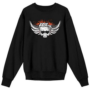 Men's No Fear Skull With Wing Long Sleeve Graphic Tee