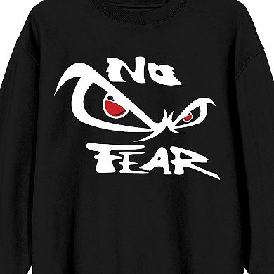 Men's No Fear Black Classic Long Sleeve Graphic Tee