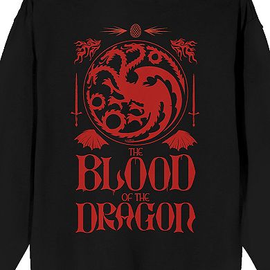 Men's House Of The Dragon The Blood Of The Dragon Long Sleeve Graphic Tee