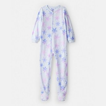 Girls 4-14 Carter's Fleece Long Sleeve Loose Fit Footed Pajamas