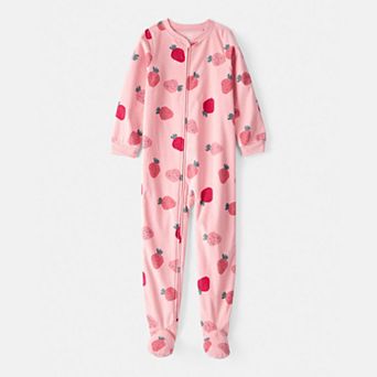 Girls 4-14 Carter's Fleece Long Sleeve Loose Fit Footed Pajamas