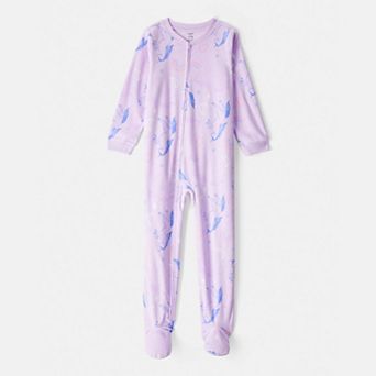 Girls 4-14 Carter's Fleece Long Sleeve Loose Fit Footed Pajamas