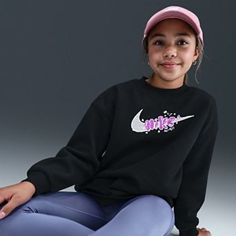 Girls 7-16 Nike Sportswear Club Fleece Oversized Crew Sweatshirt