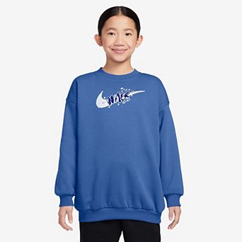 Girls 7-16 Nike Sportswear Club Fleece Oversized Crew Sweatshirt