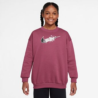 Girls 7-16 Nike Sportswear Club Fleece Oversized Crew Sweatshirt