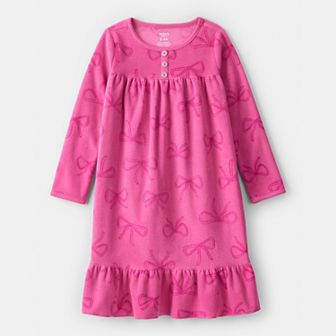 Girls 4-14 Carter's Fleece Long Sleeve Loose Fit Nightgown