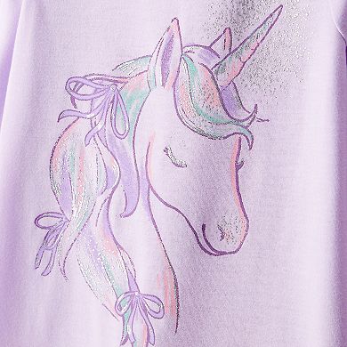Girls 4-14 Carter's 2-Pack Unicorn Long Sleeve Nightgowns