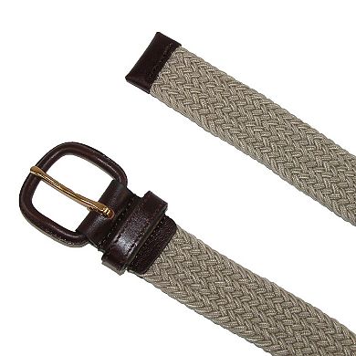 Aquarius Men's Elastic Stretch Belt with Covered Buckle (Big & Tall Available)
