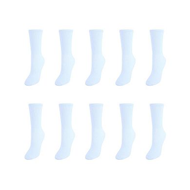 Sock Trends Women's Fully Cushioned Comfort Crew Socks (10 Pair Pack)