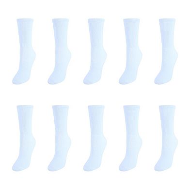 Sock Trends Women's Fully Cushioned Comfort Crew Socks (10 Pair Pack)
