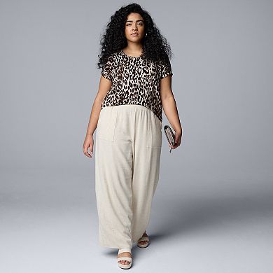 Plus Size Simply Vera Vera Wang Scoopneck Dolman Tee