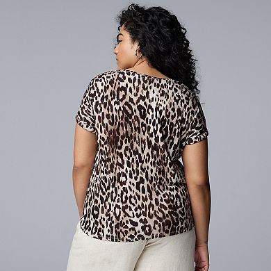 Plus Size Simply Vera Vera Wang Scoopneck Dolman Tee