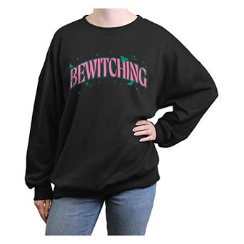Juniors' Wicked Bewitching Oversized Graphic Pullover