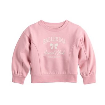Baby & Toddler Girls Jumping Beans® Ballerina Social Club Graphic Crew Sweatshirt