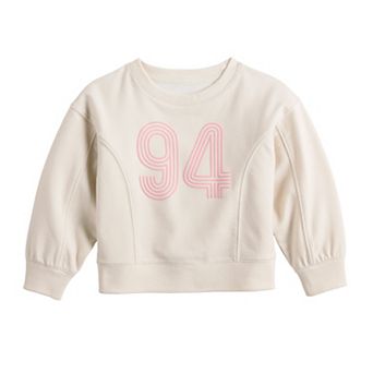 Toddler Jumping Beans® Pieced Crew Sweatshirt with Graphic Design