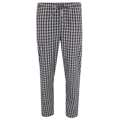 Ten West Apparel Men's Henley Short Sleeve and Plaid Pajama Pant Set