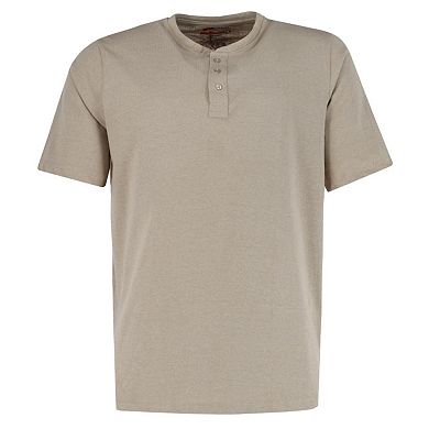 Ten West Apparel Men's Henley Short Sleeve and Plaid Pajama Pant Set