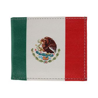 Li Men's Mexican Flag Bifold Wallet