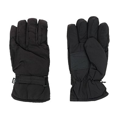 Iceberg Polar Wear Men's Thermal Lined Solid Color Winter Ski Glove