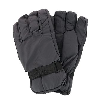 Iceberg Polar Wear Men's Thermal Lined Solid Color Winter Ski Glove