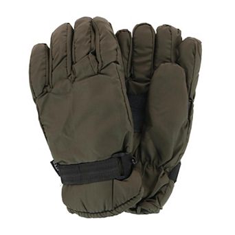 Iceberg Polar Wear Men's Thermal Lined Solid Color Winter Ski Glove