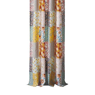 Turin 84 Inch Window Curtains, Brushed Microfiber, Multicolor Patchwork