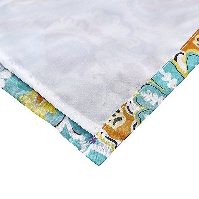 Vana 84 Inch Window Curtains, Decorative Paisley Print Design, Rod Pockets