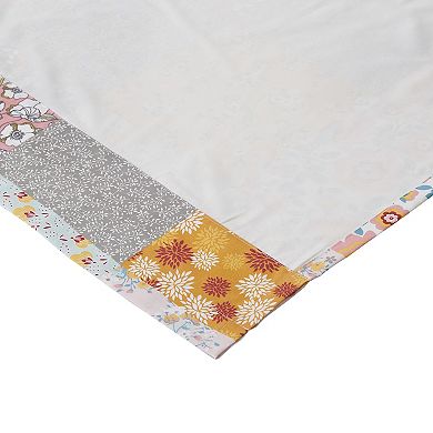 Turin 63 Inch Window Curtains, Brushed Microfiber, Multicolor Patchwork