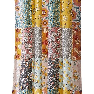 Turin 63 Inch Window Curtains, Brushed Microfiber, Multicolor Patchwork
