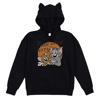 Juniors' Tom & Jerry Laughing Graphic Hoodie