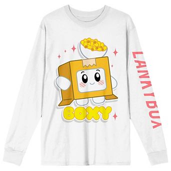 Juniors' LankyBox Boxy Long Sleeve Graphic Tee