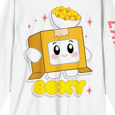 Juniors' LankyBox Boxy Long Sleeve Graphic Tee