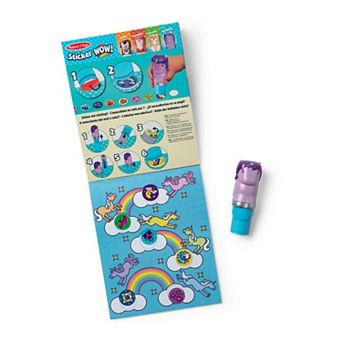 Melissa & Doug 300 Sticker WOW!™ 24-Page Activity Pad and Sticker Stamper, 300 Stickers