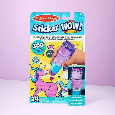 Melissa & Doug 300 Sticker WOW!™ 24-Page Activity Pad and Sticker Stamper, 300 Stickers