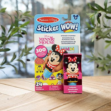 Melissa & Doug Disney Mickey Mouse 300 Sticker WOW!™ 24-Page Activity Pad and Sticker Stamper