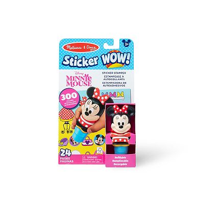 Melissa & Doug Disney Mickey Mouse 300 Sticker WOW!™ 24-Page Activity Pad and Sticker Stamper