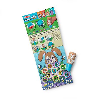 Melissa & Doug Sticker WOW!™ 24-Page 300 Stickers Activity Pad and Sticker Stamper